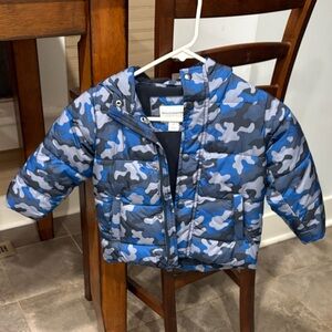 Amazon Essentials Blue Camouflage Jacket